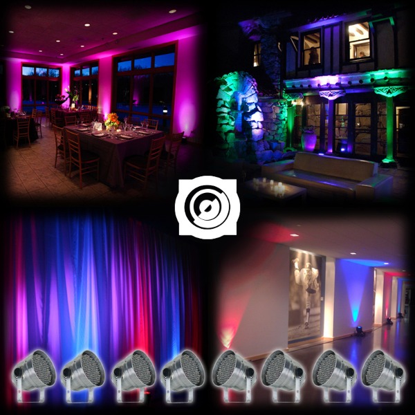 LED spot/uplight set 8 stuks